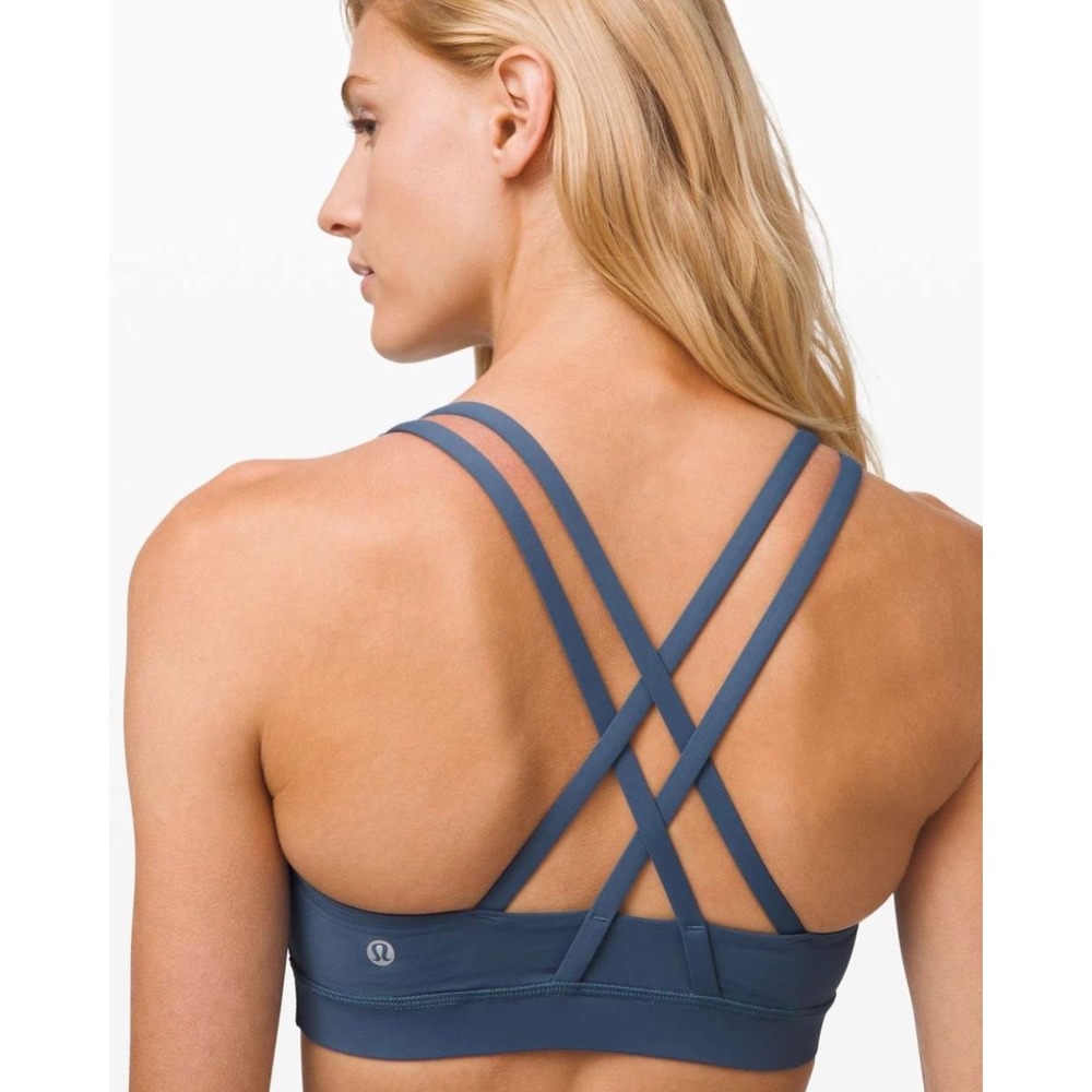 Lululemon Energy Bra *Medium Support, B–D Cups Code Blue 8 Gym Running Active